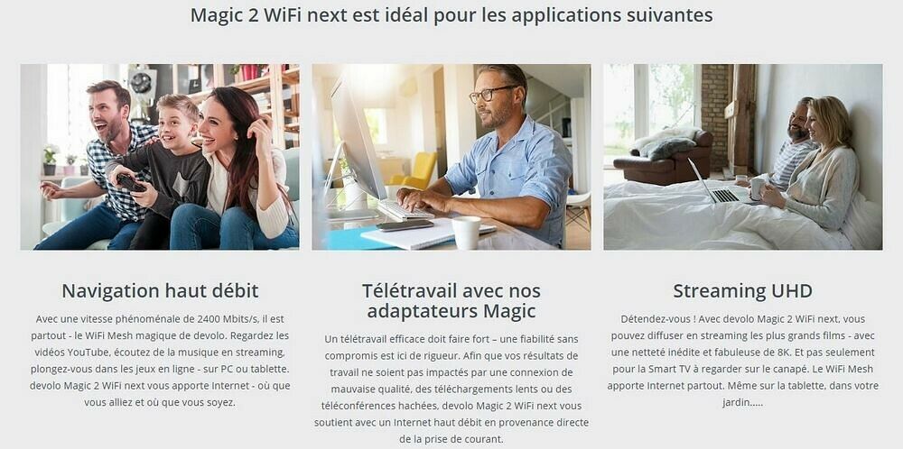Pack de 3 adaptateurs Devolo Magic 2 WiFi Next Multiroom Kit (image:7)