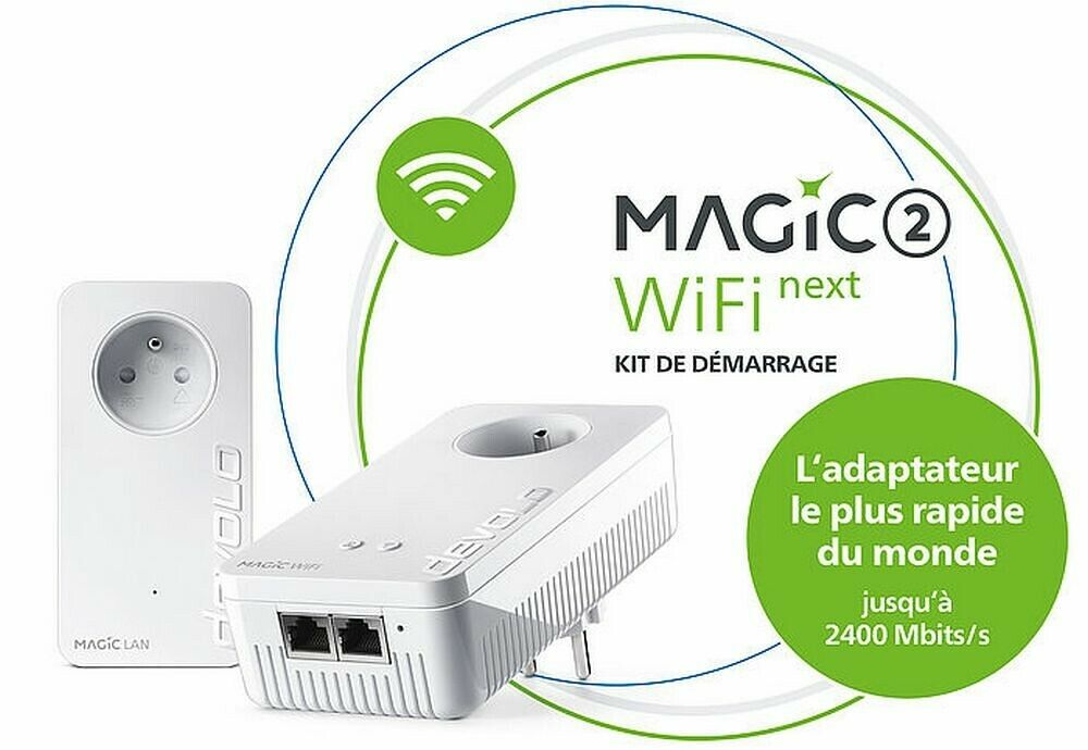 Pack de 2 adaptateurs Devolo Magic 2 WiFi Next Starter Kit (image:3)