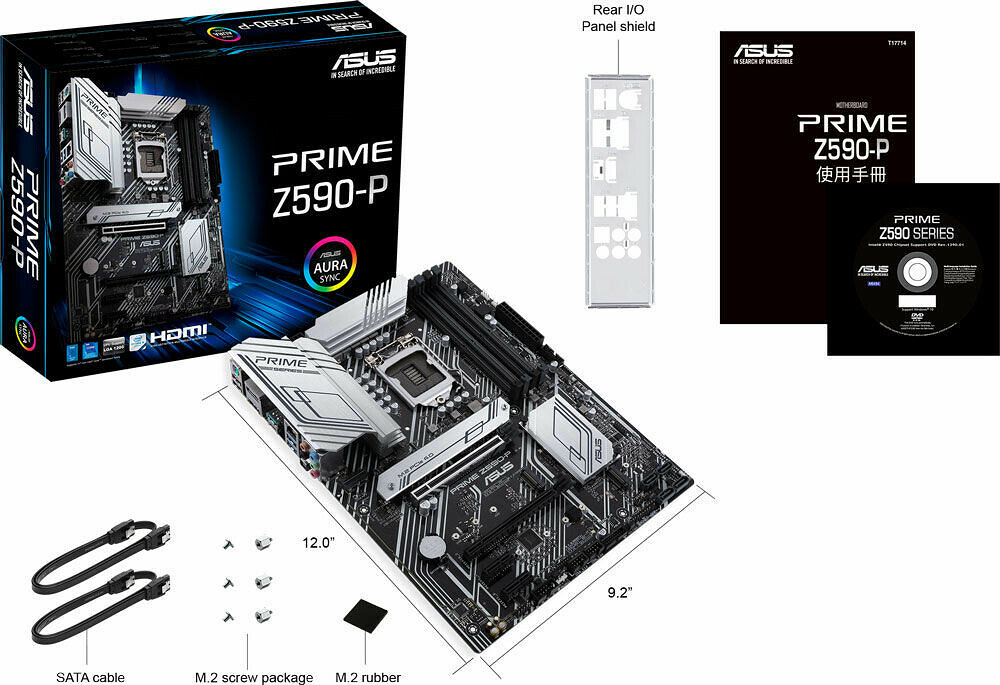 Kit Ã©vo Intel Core i9-11900K + Asus Z590-P + Dark Rock 4 + 16 Go (image:1)