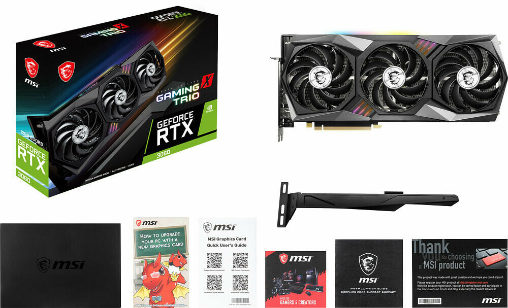 MSI GeForce RTX 3060 GAMING X TRIO (LHR) (image:1)