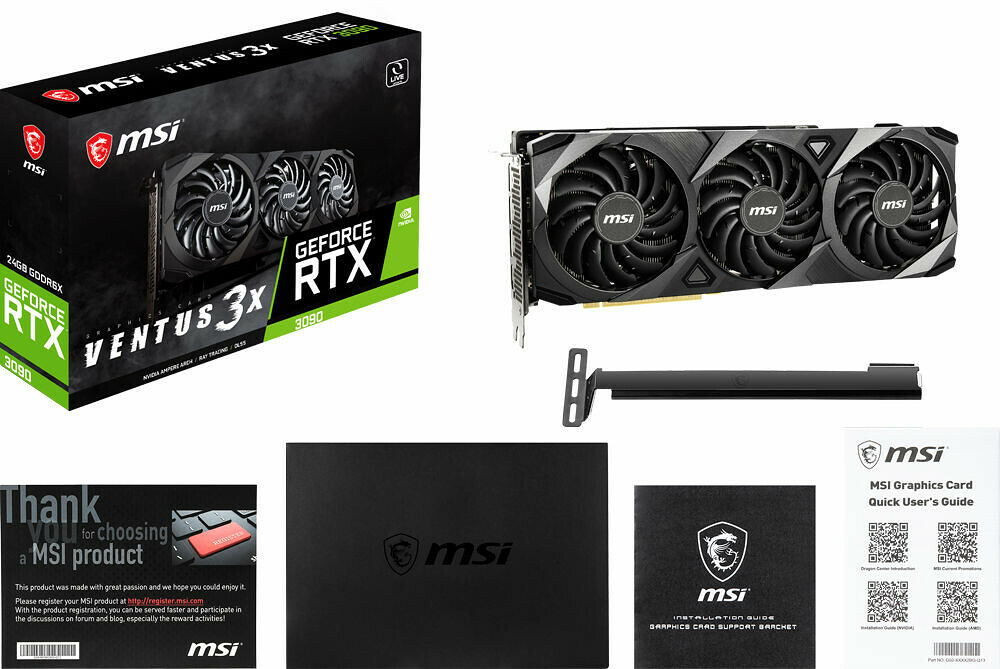 MSI GeForce RTX 3090 VENTUS 3X (image:1)
