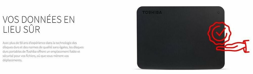 Toshiba Canvio Basics USB-C 1 To - Noir (image:9)