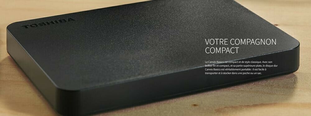 Toshiba Canvio Basics USB-C 1 To - Noir (image:5)