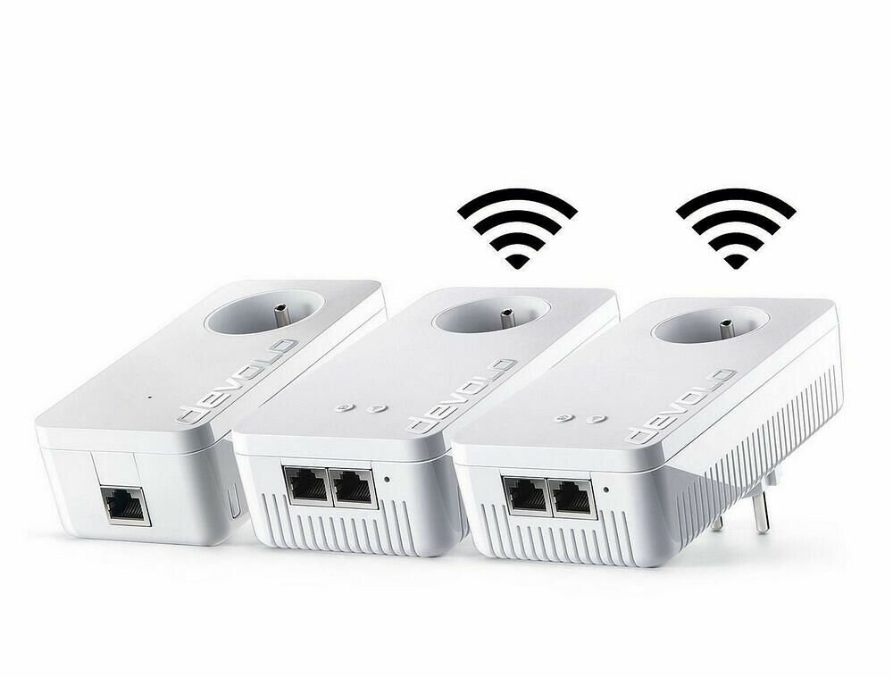 Pack de 3 adaptateurs CPL Devolo Multiroom Wi-Fi Kit 1200+ ac (image:3)