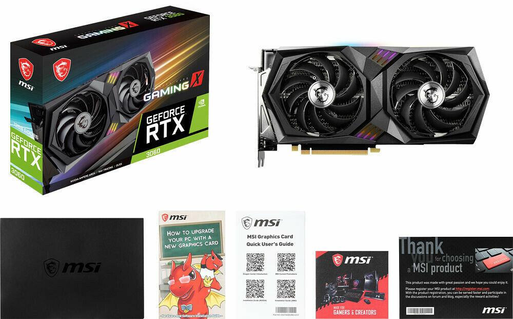 MSI GeForce RTX 3060 GAMING X (LHR) (image:1)