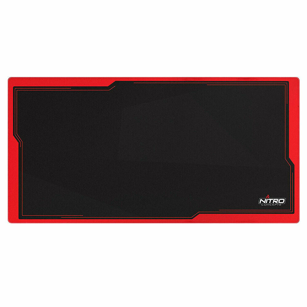 Nitro Concepts Deskmat DM16 - Noir / Rouge - Tapis de souris Gamer - Top  Achat