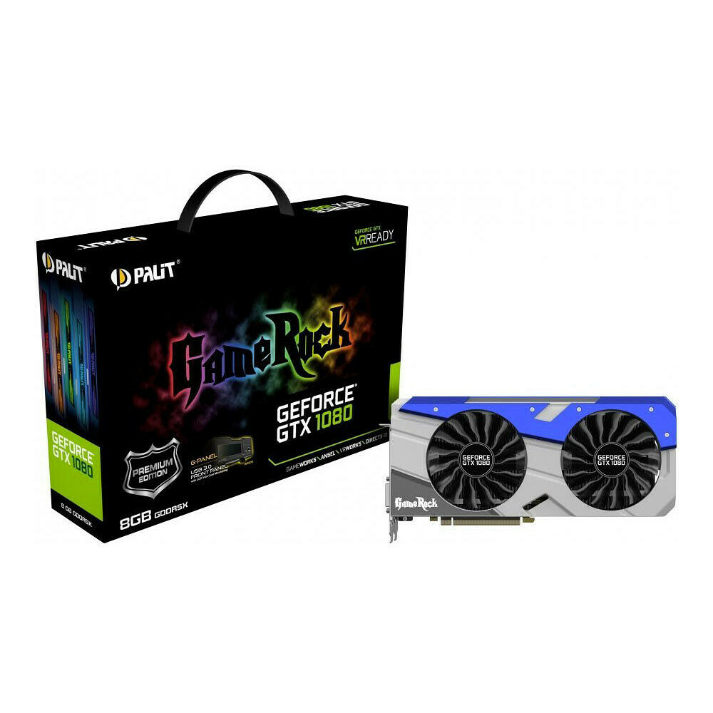 Palit GeForce GTX 1080 GameRock Premium Edition, 8 Go - Carte
