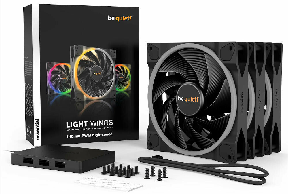 be quiet! Light Wings PWM High Speed - 140 mm (Pack de 3) (image:2)