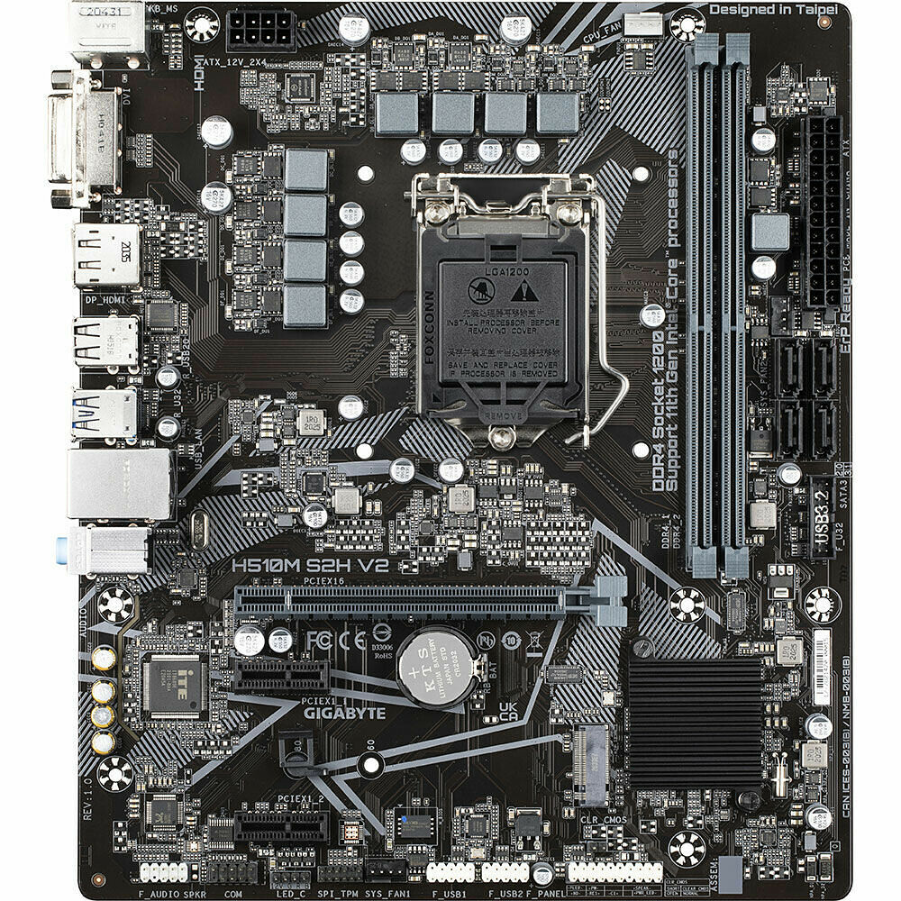 Gigabyte H510M S2H V2 carte mère Intel H510 Express LGA 1200 micro ATX