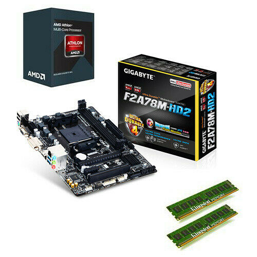 Kit d'évo AMD Athlon II X4 860K (3.7 GHz) + Gigabyte GA-F2A78M-HD2 + 8 Go