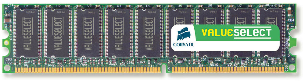 DDR Corsair Value Select 512 Mo, 400 MHz, CAS 2.5