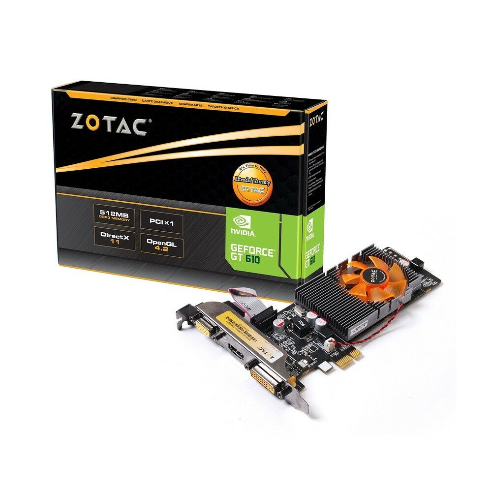 Carte graphique Zotac GeForce GT 610 Zone Edition, 512 Mo
