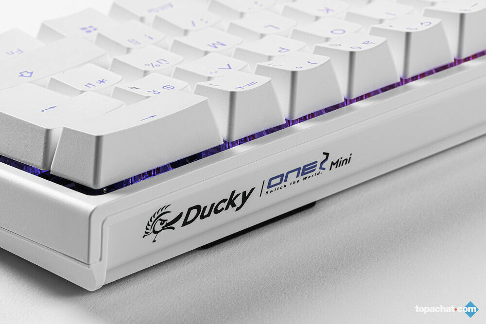 Ducky Channel One 2 Mini RGB Blanc (Cherry MX RGB Silent Red