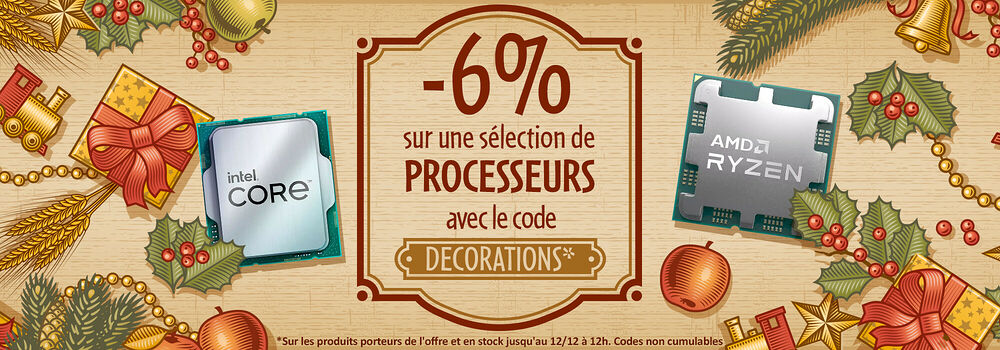6% processeurs - DECORATIONS