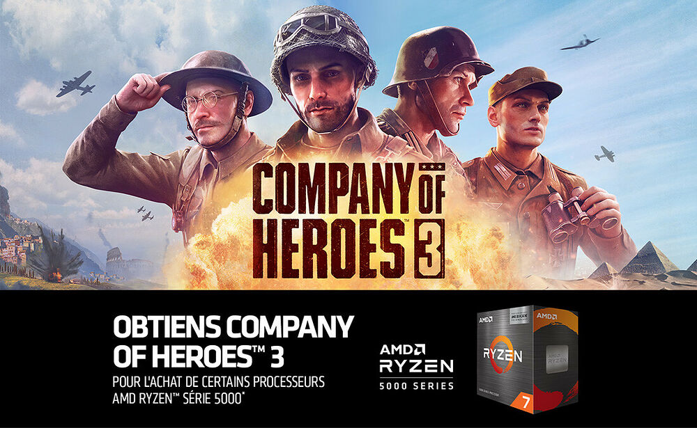 OP Code jeu AMD Ryzen Company of Heroes 3