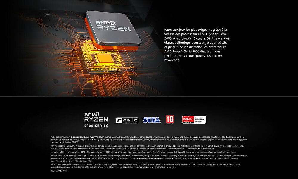 OP Code jeu AMD Ryzen Company of Heroes 3