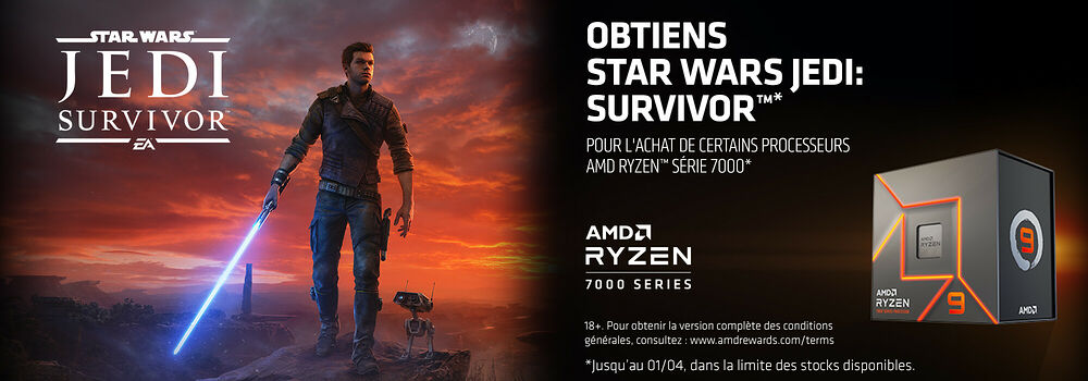OP Code jeu AMD Ryzen 7000X STAR WARS