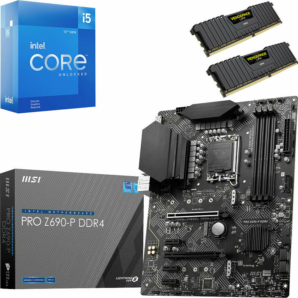 Kit Ã©vo Core i5-12600KF + PRO Z690-P DDR4 + 32 Go (image:1)