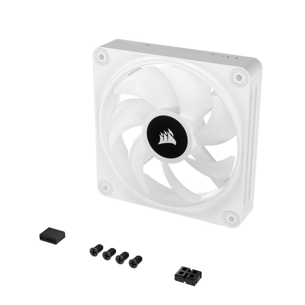 Lot de 3 Ventilateurs de boitier Corsair iCue Link QX RGB - 12cm (Blanc) à  prix bas