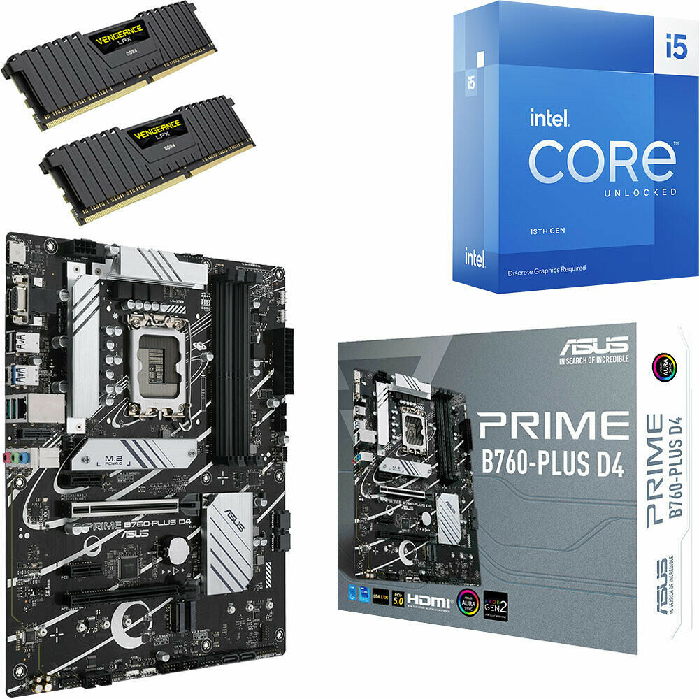 Kit Ã©vo Core i5-13600KF + PRIME B760-PLUS DDR4 + 32 Go (image:1)