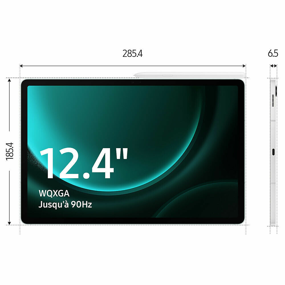 Samsung Galaxy Tab S9 FE+ 12.4 SM-X610N Anthracite WiFi - 128 Go