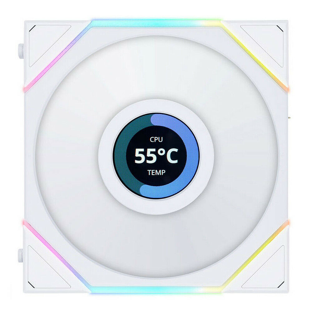 Lian Li PC-O11 Dynamic - Blanc + UF TL LCD 120 Reverse Blade Blanc (Par 3)