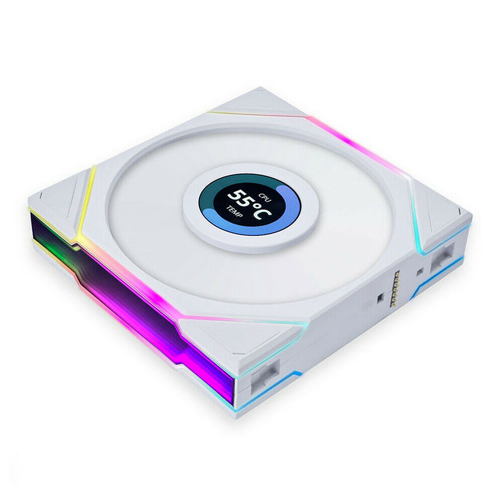 Lian Li PC-O11 Dynamic - Blanc + UF TL LCD 120 Reverse Blade Blanc (Par 3)
