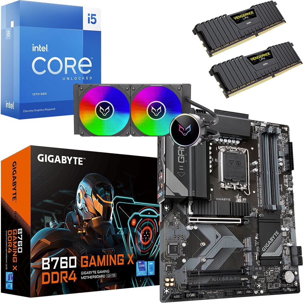 Kit Ã©vo Core i5-13600KF + B760 GAMING X DDR4 + XT240 ARGB + 32 Go (image:1)