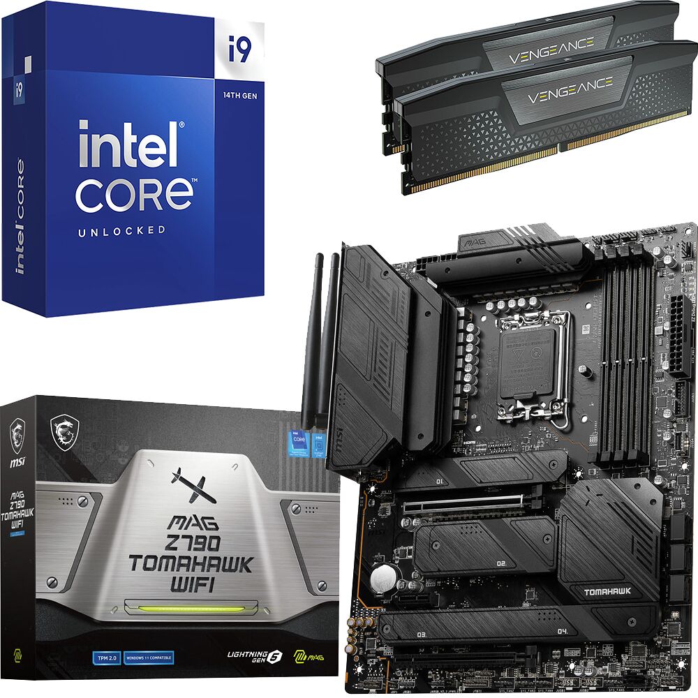 Kit Ã©vo Core i9-14900K + Z790 Tomahawk WIFI + 32 Go (image:1)