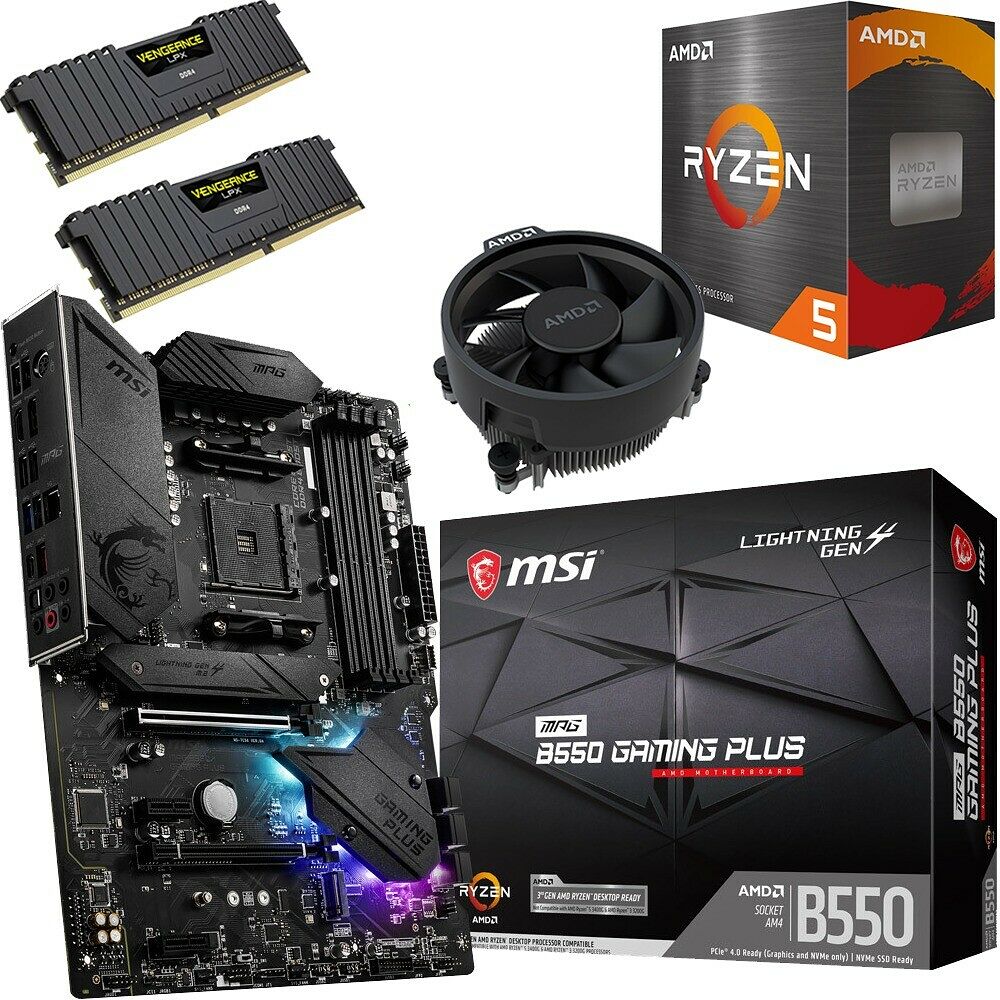 Kit évo Ryzen 5 5500 + B550 Gaming Plus + 32 Go