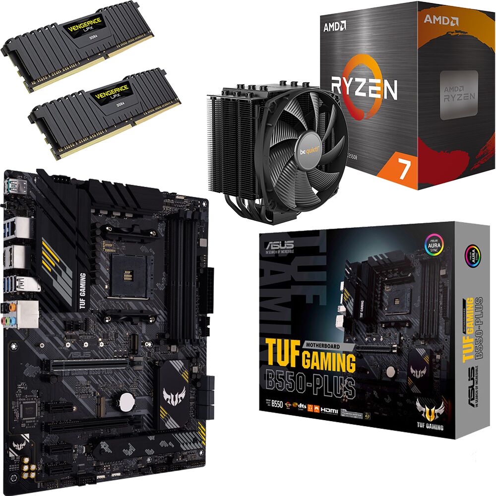 Kit Ã©vo Ryzen 7 5800X + TUF GAMING B550-PLUS + Dark Rock 4 + 32 Go (image:1)