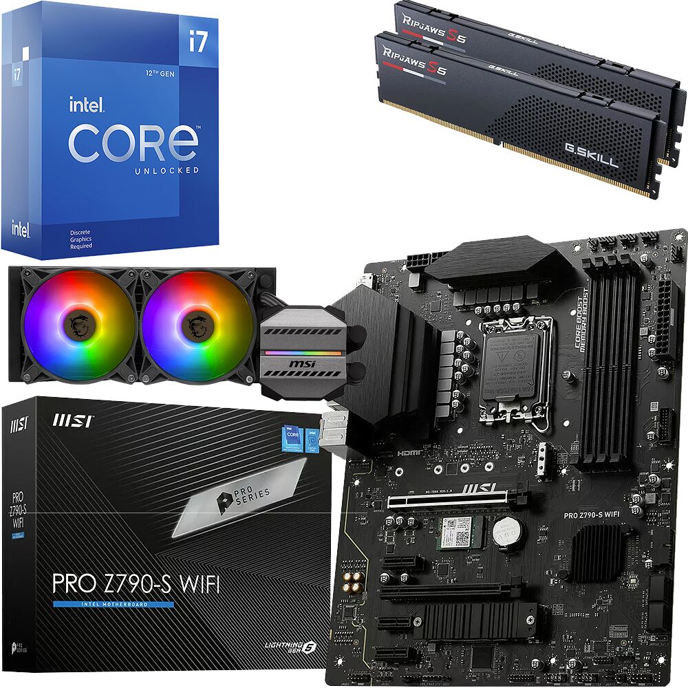 Kit Ã©vo Core i7-12700KF + PRO Z790-S WIFI + M240 + 32 Go (image:1)