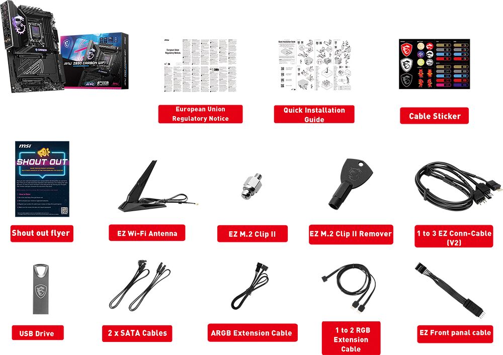 Duo Core Ultra 7 265K (Bulk) + MPG Z890 CARBON WIFI (image:1)