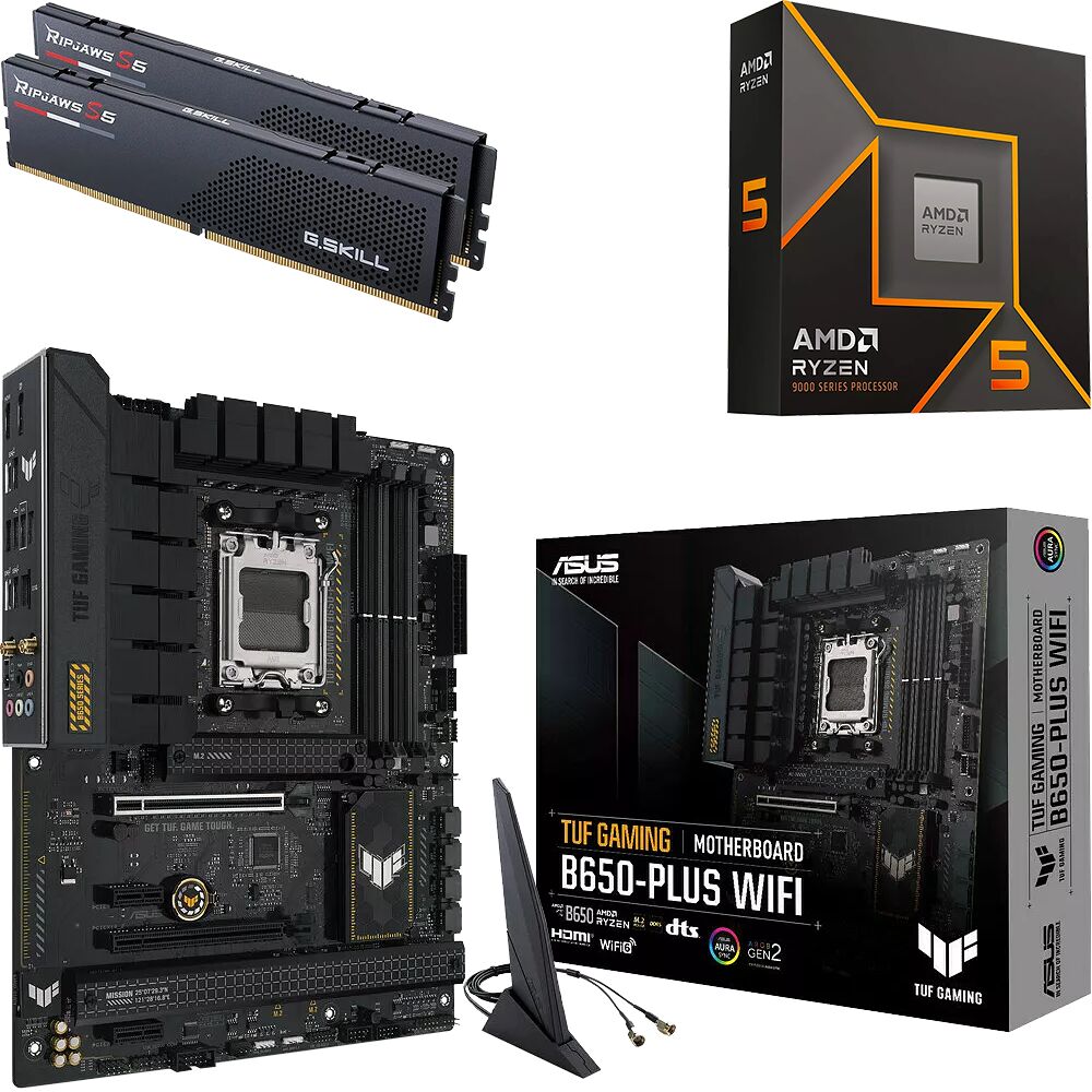 Kit Ã©vo Ryzen 5 9600X + TUF GAMING B650-PLUS WIFI + 32 Go (image:1)