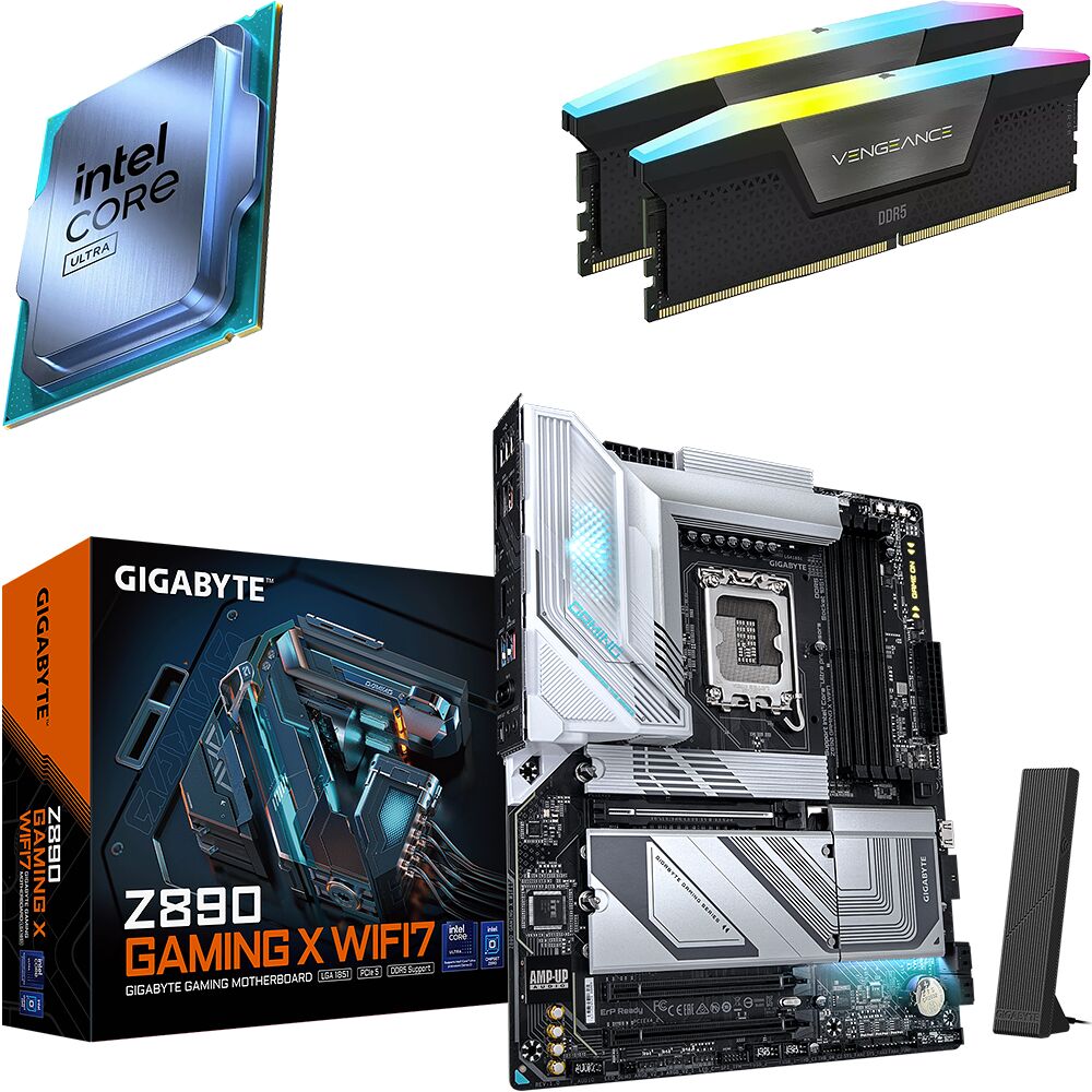 Kit Ã©vo Core Ultra 7 265K (Bulk) + Z890 GAMING X WIFI 7 + 32 Go (image:1)