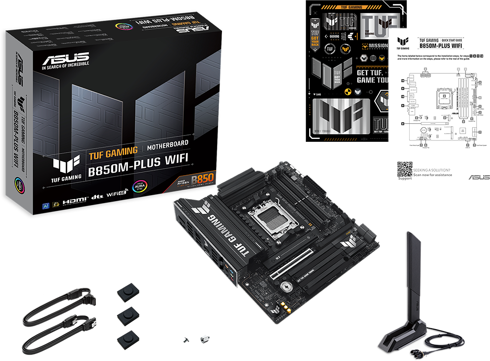 Kit Ã©vo Ryzen 5 9600X + TUF GAMING B850M-PLUS WIFI + 16 Go (image:1)