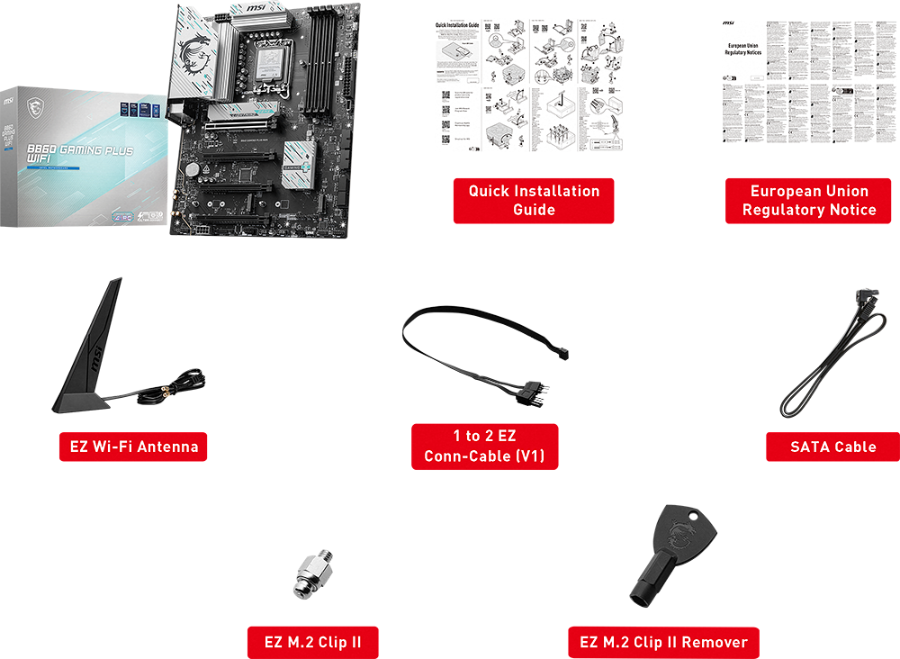 Kit Ã©vo Core Ultra 7 265KF + B860 GAMING PLUS WIFI + 32 Go (image:1)