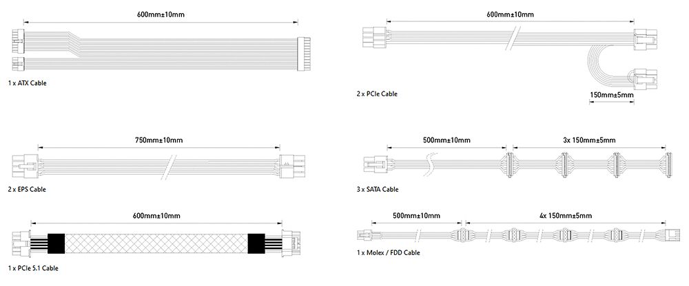 MSI MAG A1250GL PCIE - 1250W (image:1)