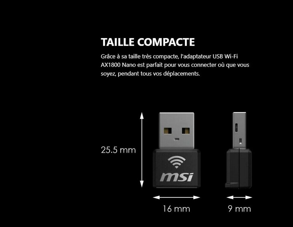 MSI AX1800 Nano WiFi USB (image:3)