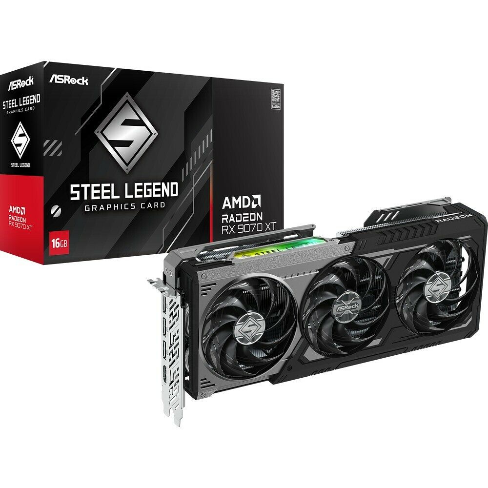 ASRock Radeon RX 9070 XT Steel Legend Dark