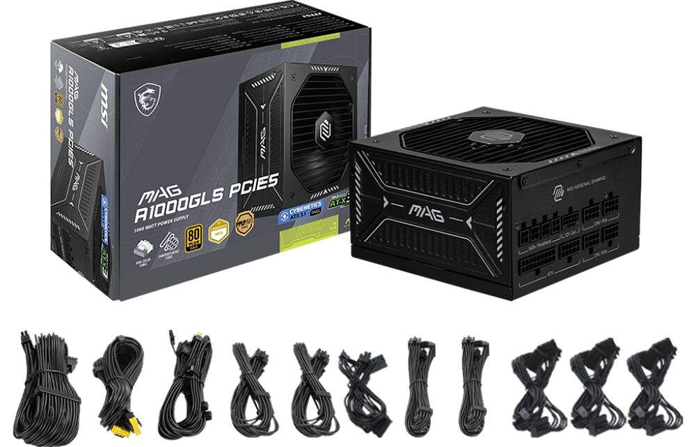 MSI MAG A1000GLS PCIE5 - 1000W (image:1)