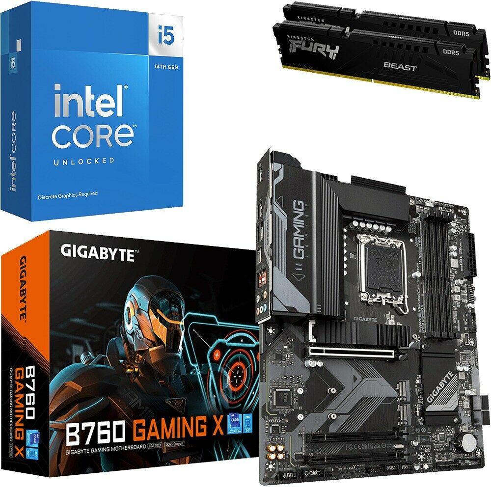 Kit évo Core i5-14600KF + B760 GAMING X + 32 Go