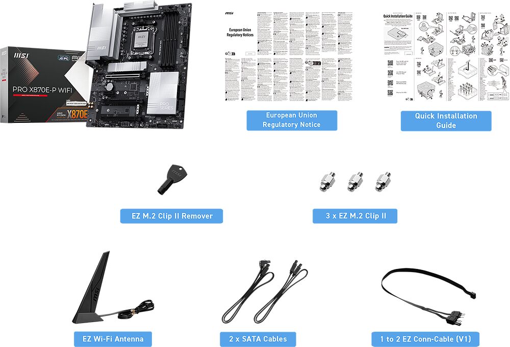 MSI PRO X870E-P WIFI (image:1)
