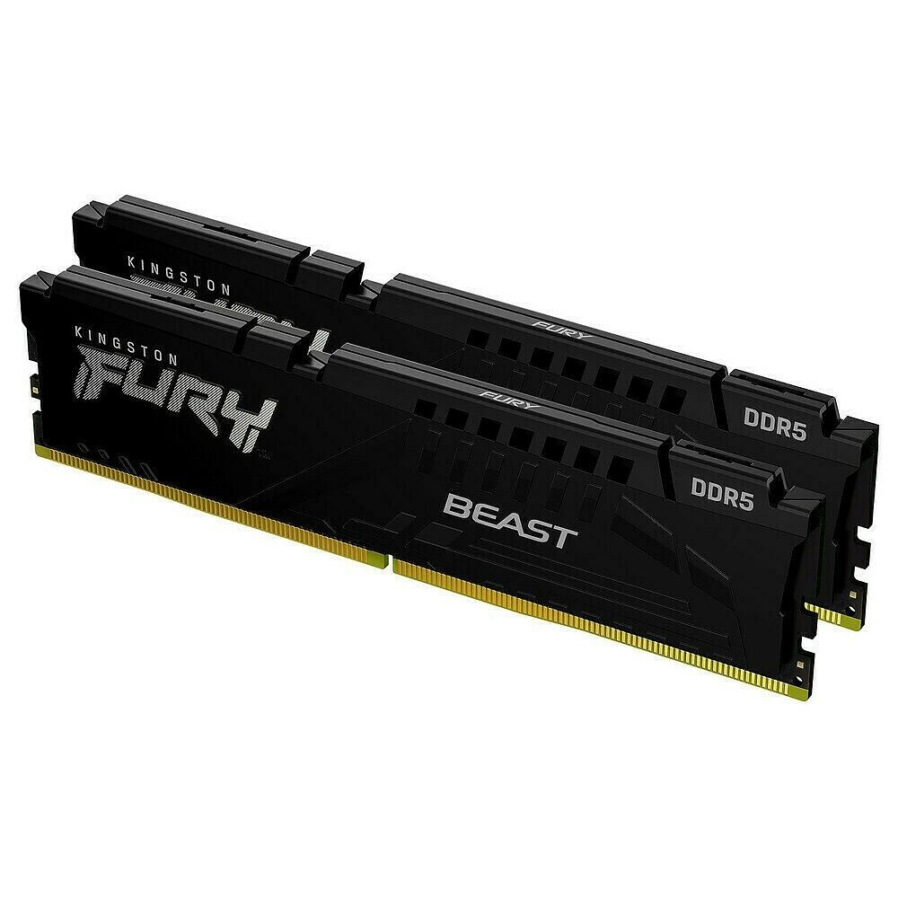 DDR5 Kingston Fury Beast - 128 Go (2 x 64 Go) - 5600 MHz - CAS 40
