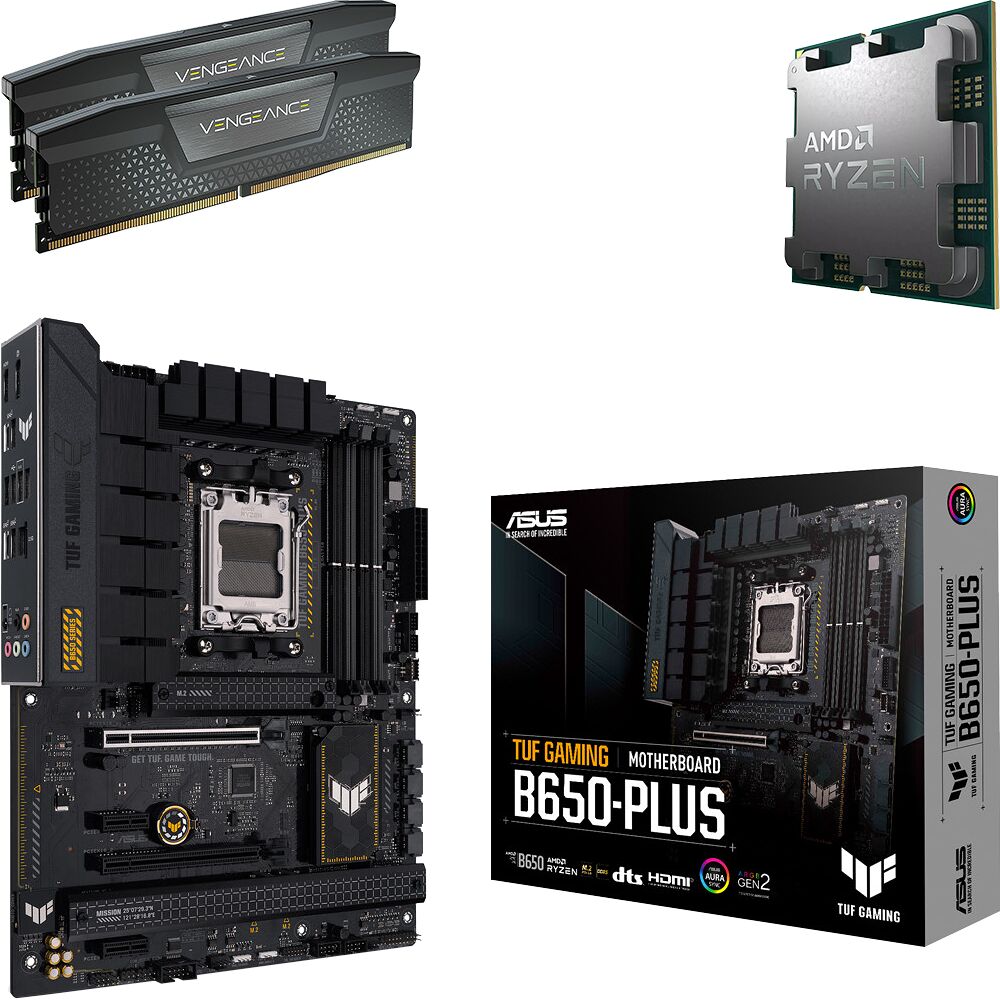 Kit Ã©vo Ryzen 7 7800X3D (Tray) + TUF GAMING B650-PLUS + 32 Go (image:1)