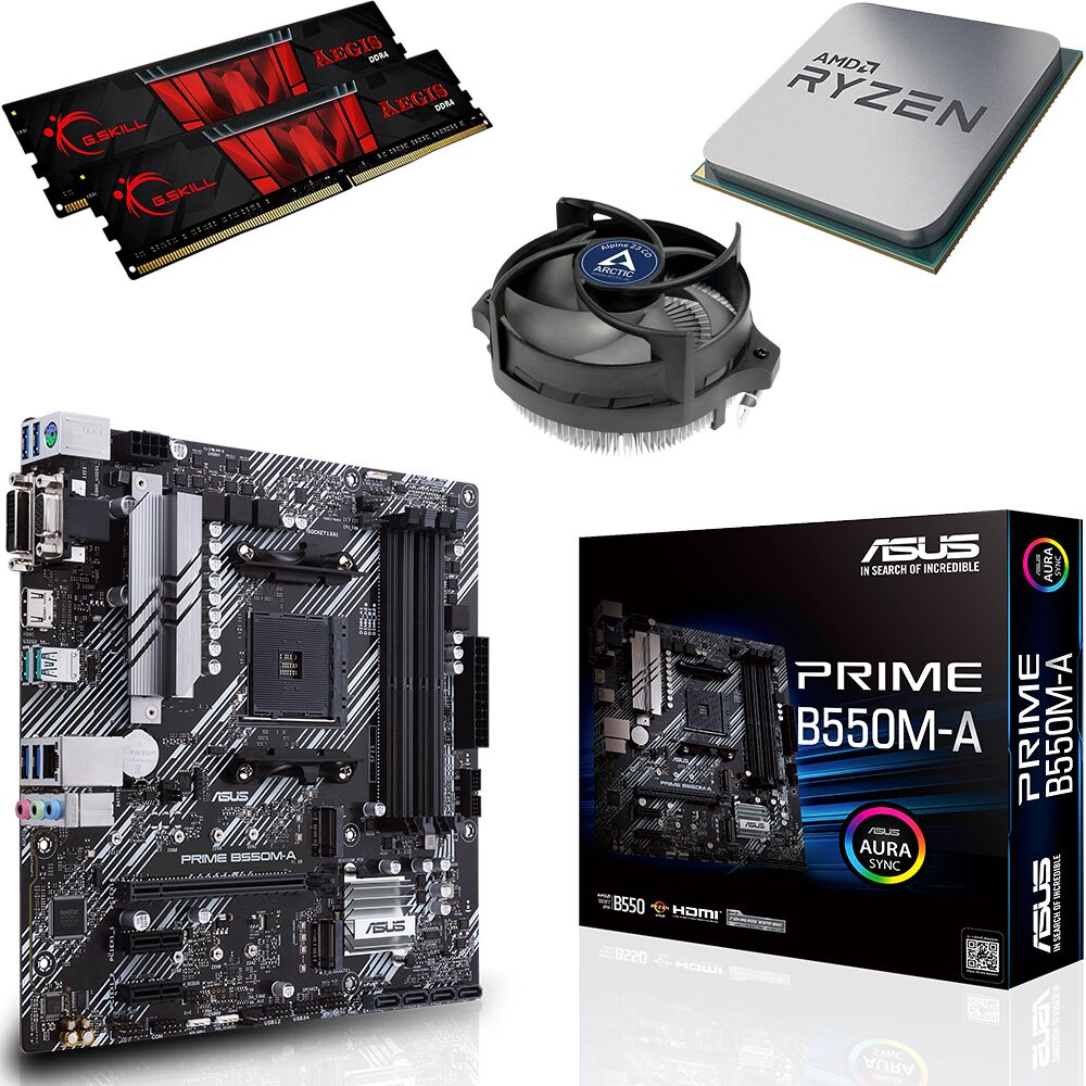 Kit Ã©vo Ryzen 5 5500 + PRIME B550M-A + Alpine 23 CO + 16 Go (image:1)