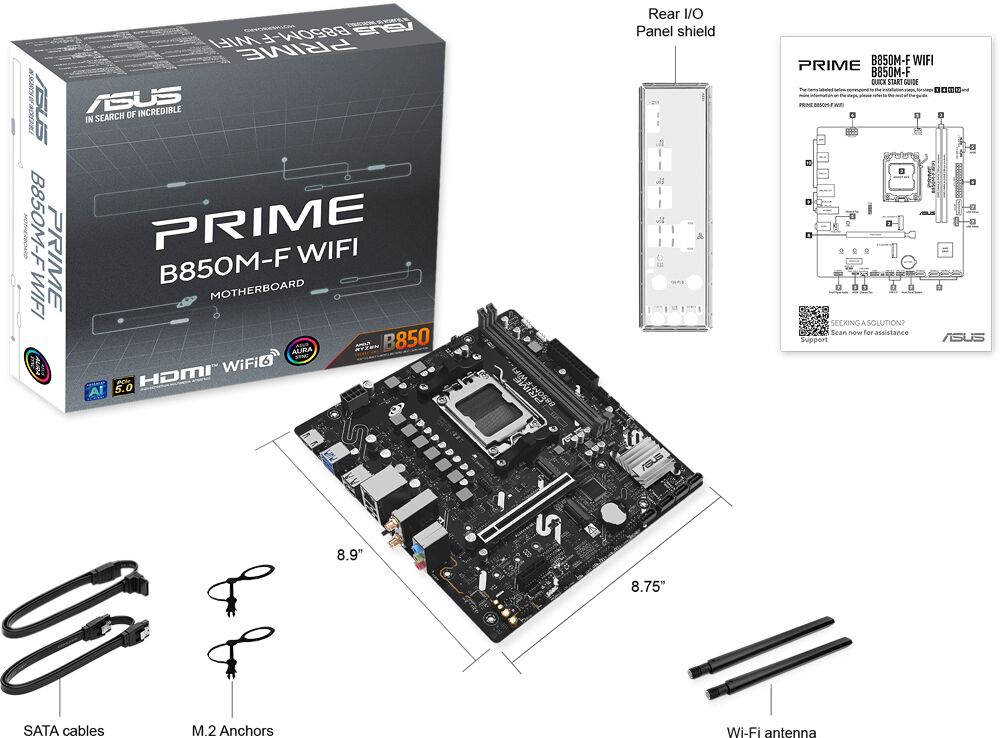 ASUS PRIME B850M-F (image:1)
