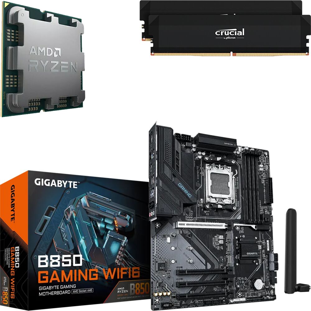 Kit Ã©vo Ryzen 5 9500F (Tray) + B850 GAMING WIFI6 + 32 Go (image:1)