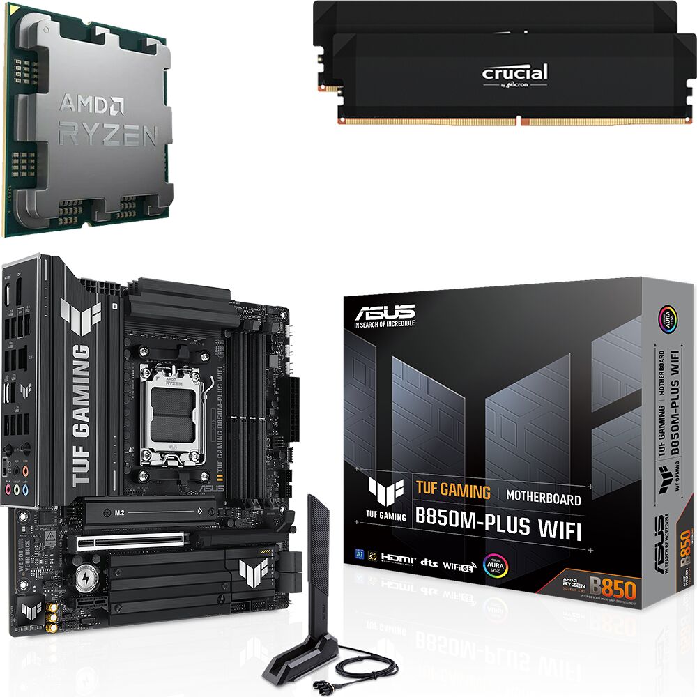 Kit Ã©vo Ryzen 5 9500F (Tray) + TUF B850M-PLUS WIFI + 32 Go (image:1)