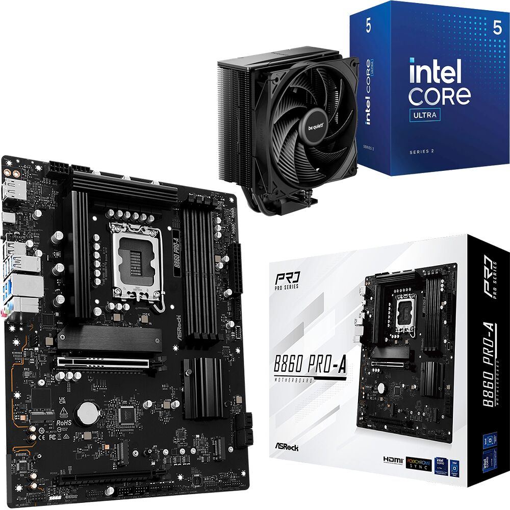 Trio Core Ultra 5 225F + B860 Pro-A + Pure Rock 3 Black (image:1)